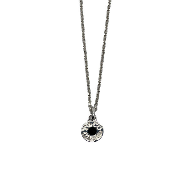 Tiffany 1837 Circle Enamel Round Necklace Silver